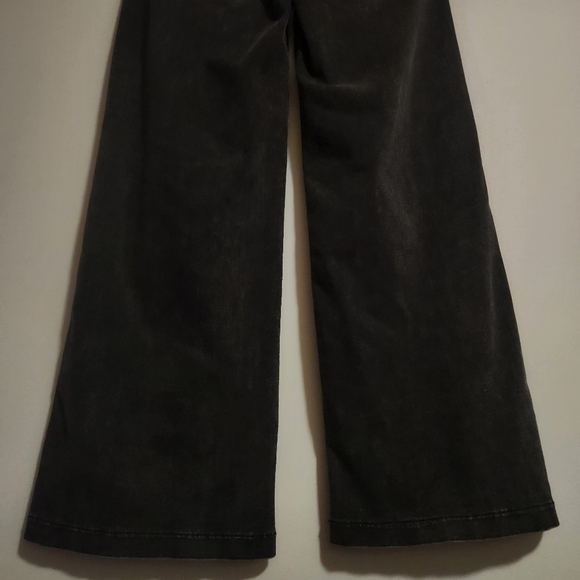 JBD Black Patch Pocket Jeans Wide Leg High Waist Relaxed Fit Stretch Size 29 - Picture 8 of 10